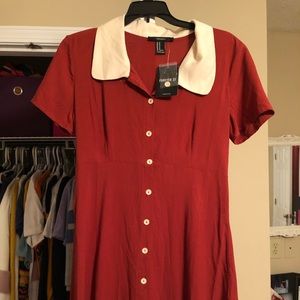 Cute collared button up dress